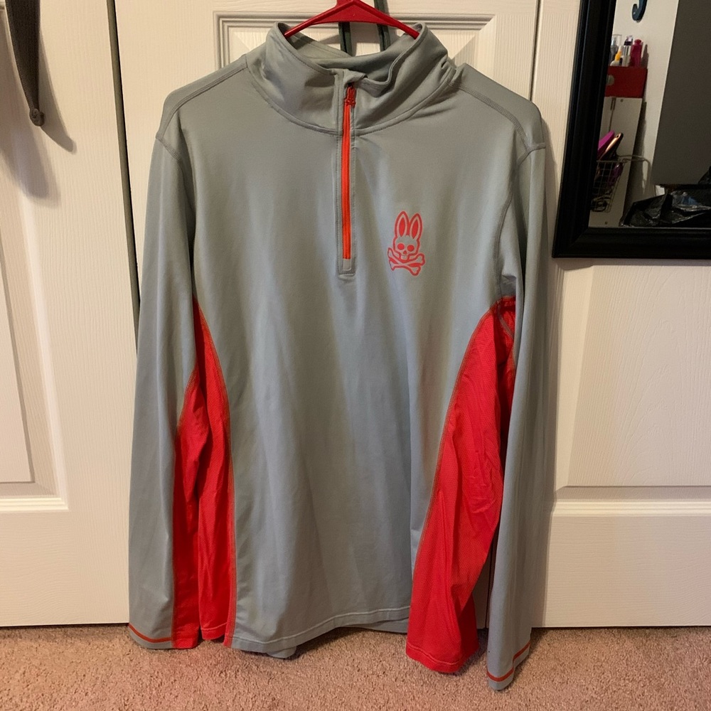 Psycho Bunny Quarter Zip Jacket Pullover Medium